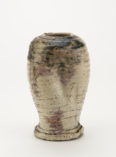 Vase im Oribe-Stil, wahrscheinlich Seto-Keramik 1800-80 von Japanese School