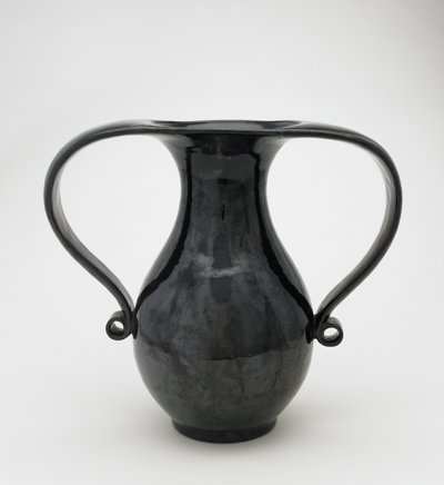 Vase in Mimikuchi-Form, Seto, Kyoto-fu oder Präfektur Aichi, Edo-Periode oder Meiji-Ära von Japanese School