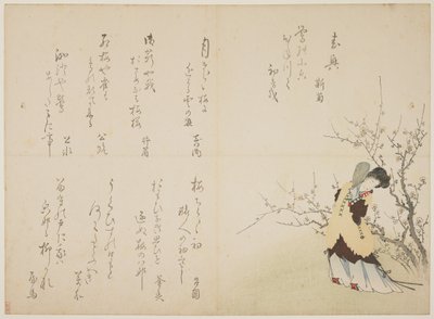 Frau in chinesischer Hoftracht, um 1830-44 von Japanese School