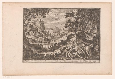 Landschaft mit der Geschichte vom barmherzigen Samariter von Jaspar de Isaac (attributed to)