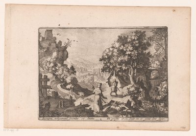 Landschaft mit der Geschichte des barmherzigen Samariters von Jaspar de Isaac (attributed to)