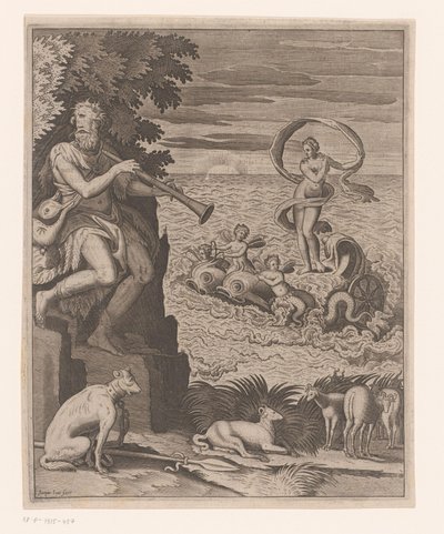 Triumph der Venus mit Polyphemus am Ufer von Jaspar de Isaac