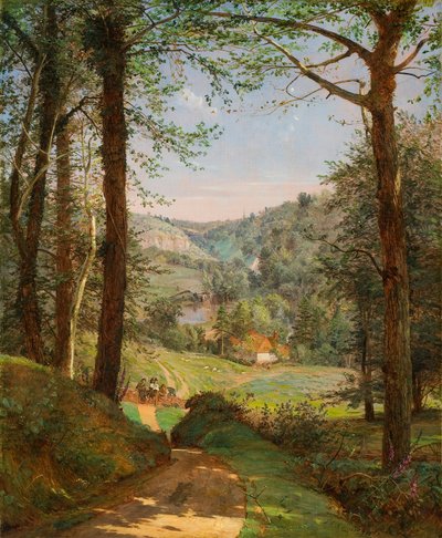 Luccombe Chine, Isle of Wight von Jasper Francis Cropsey