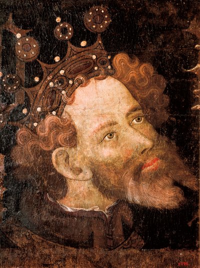 Peter IV. von Aragon, Detail eines Temperabildes von Jaume Mateu von Jaume Mateu