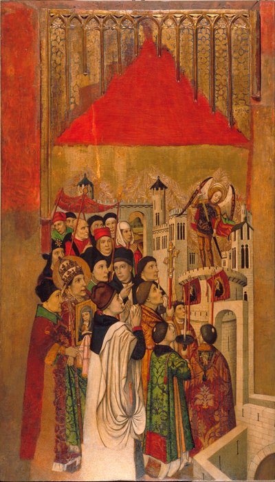 Erscheinung des Heiligen Michael im Schloss Saint Ange von Jaume Huguet