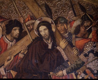 Der Weg nach Golgatha (Detail) von Jaume Huguet