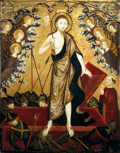 Auferstehung Christi, Tafel vom Altar des Heiligen Grabes von Jaume Serra