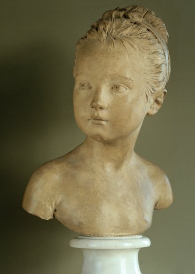 Louise Brongniart, Tochter des Architekten Alexandre-Théodore Brongniart von Jean-Antoine Houdon