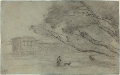 Souvenir: Römische Landschaft mit dem Kolosseum von Jean-Baptiste-Camille Corot