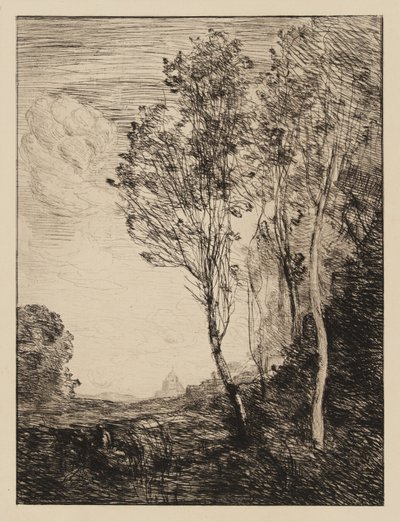 Erinnerung an Italien von Jean-Baptiste-Camille Corot