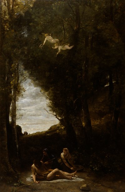 Der heilige Sebastian von heiligen Frauen gepflegt von Jean-Baptiste-Camille Corot