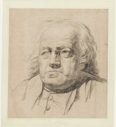 Halbporträt eines alten Mannes von Jean-Baptiste Greuze
