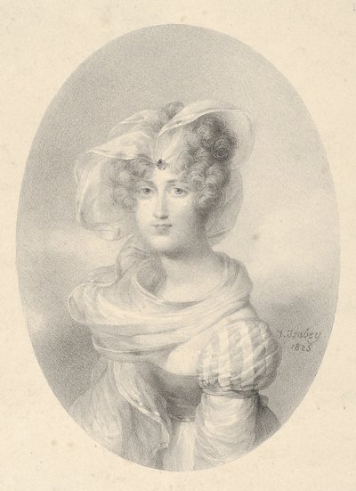 Porträt von Madame Ditte-Harmite von Jean-Baptiste Isabey