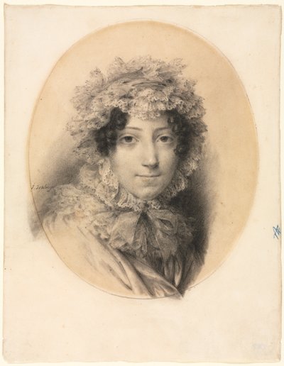 Porträt einer Dame von Jean-Baptiste Isabey