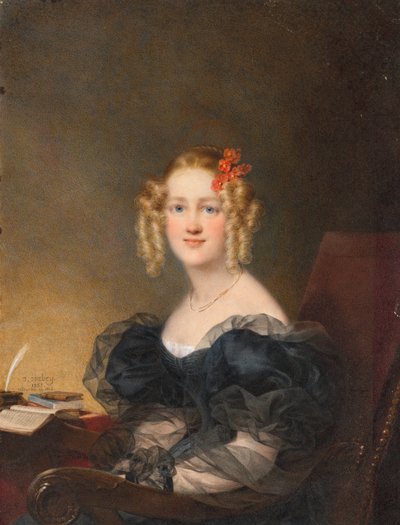 Porträt einer Frau von Jean-Baptiste Isabey