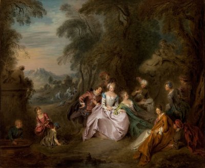 Ruhe im Park von Jean Baptiste Joseph Pater