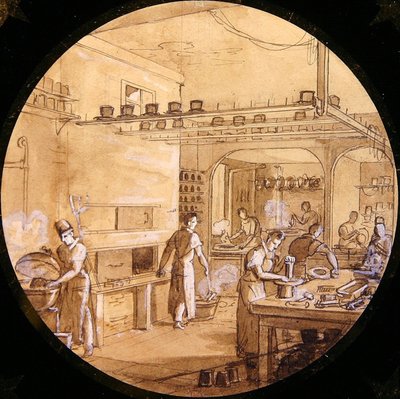 Entwurf für einen Sèvres-Teller, aus dem Service des Arts Industriels von Jean Charles Develly