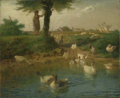 Die Gänsemagd von Jean-Francois Millet