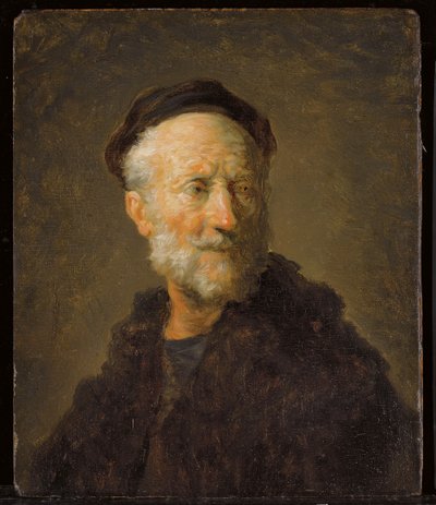 Kopf eines alten Mannes von Jean-Honore Fragonard