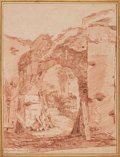 Der Hof des Eremiten im Kolosseum von Jean-Honore Fragonard