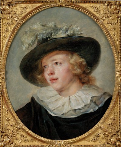 Porträt eines jungen Mannes von Jean-Honore Fragonard