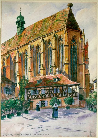Hof des Krankenhauses in Colmar von Jean-Jacques (1873-1951) Waltz