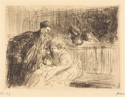 Der Anwalt spricht mit dem Angeklagten (zweite Platte) von Jean-Louis Forain