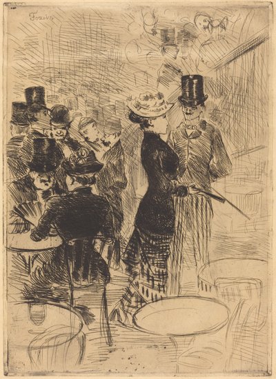 Die Bar in den Folies-Bergère von Jean-Louis Forain