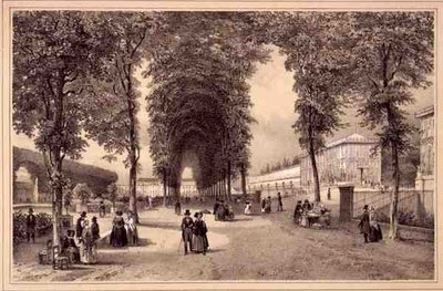 Ansicht der Jardins des Plantes, veröffentlicht von Auguste Bry von Jean (after) Jacottet
