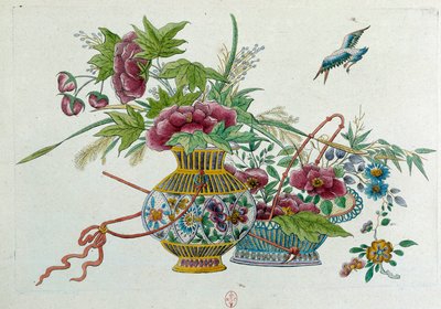 Blumen in einer Vase von Jean Antoine Fraisse