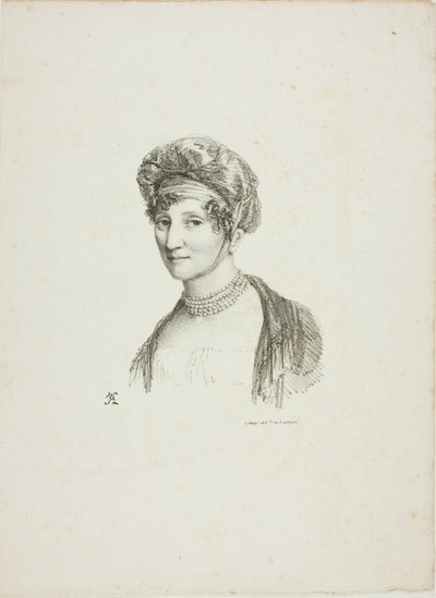 Porträt einer Frau mit Turban von Jean Antoine Laurent