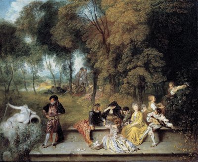 Freuden der Liebe von Jean Antoine Watteau