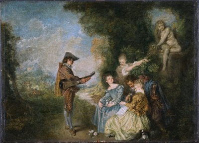 Die Liebeslektion von Jean Antoine Watteau