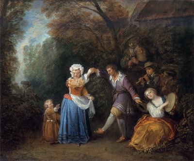 Der Bauerntanz von Jean Antoine Watteau