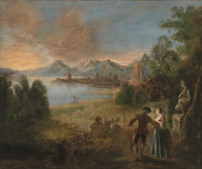 Die Pilgerfahrt zur Insel Kythera von Jean Antoine Watteau