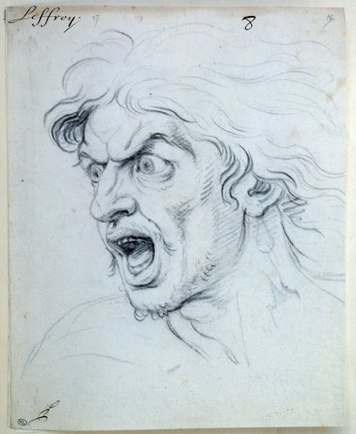 Ausdruck der Leidenschaften der Seele; der Ängstliche von Jean Audran
