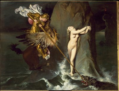 Angelica wird von Roger befreit von Jean Auguste Dominique Ingres
