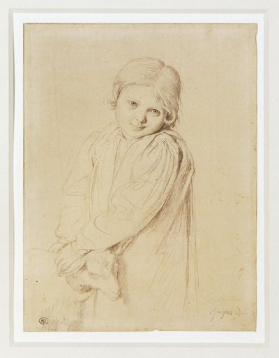 Charlotte-Madeleine Taurel, Tochter des Graveurs von Jean Auguste Dominique Ingres