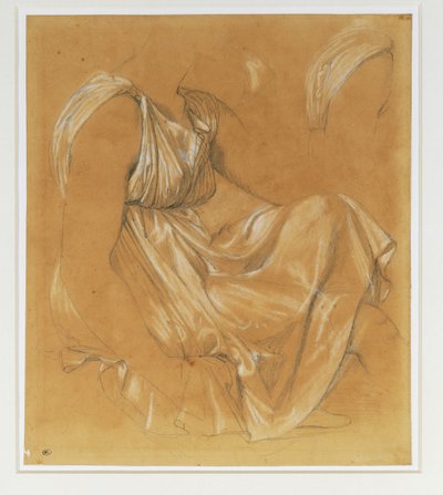 Studie der Draperie einer weiblichen Figur von Jean Auguste Dominique Ingres