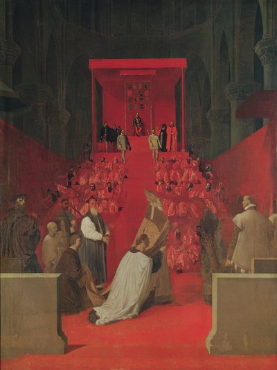 Fernando Álvarez de Toledo (1508-82), 3. Herzog von Alba in der Kathedrale von St. Gudule, 1815 von Jean Auguste Dominique Ingres