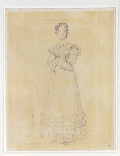 Françoise Leblanc, Ehefrau von Jacques-Louis, Sekretär von Elisa von Jean Auguste Dominique Ingres