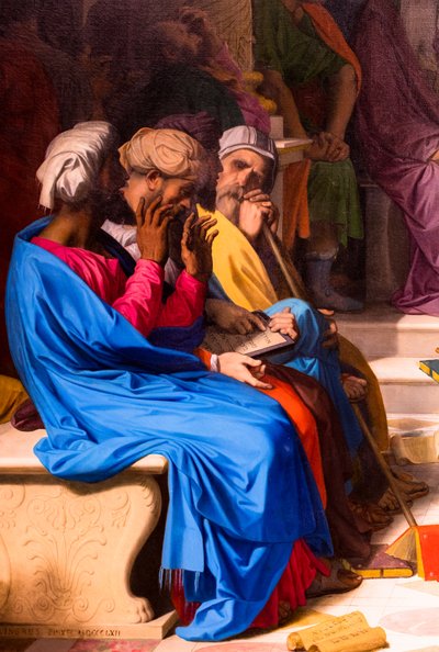 Jesus unter den Kirchenlehrern von Jean Auguste Dominique Ingres