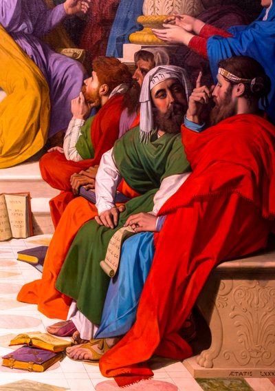 Jesus unter den Kirchenlehrern von Jean Auguste Dominique Ingres