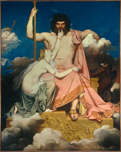 Jupiter und Thetis. Gemälde von Jean Auguste Dominique Ingres von Jean Auguste Dominique Ingres