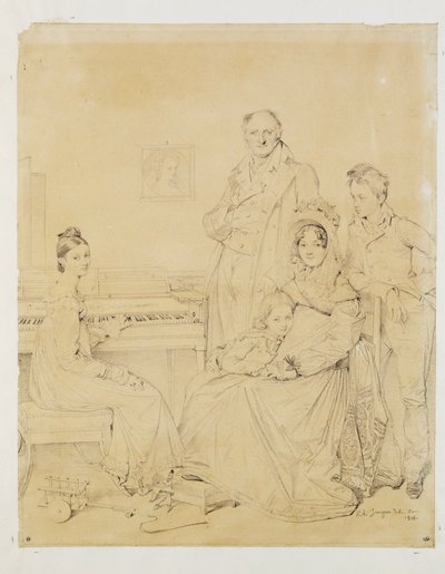 Die Familie Stamaty von Jean Auguste Dominique Ingres