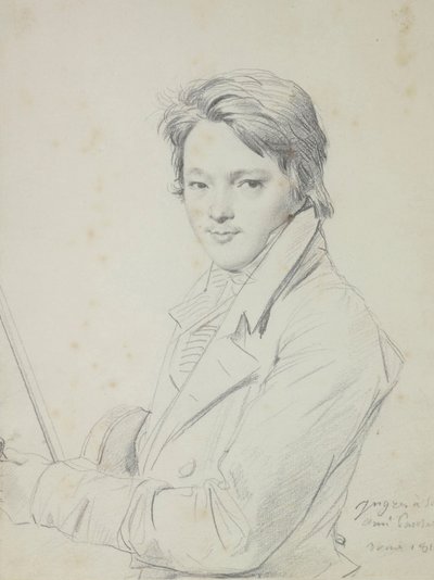 Porträt des Komponisten Auguste-Mathieu Panseron 1796-1859, 1815-1818 von Jean Auguste Dominique Ingres