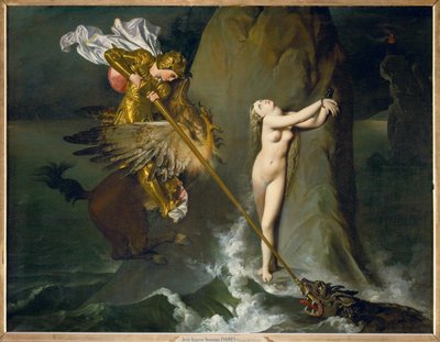 Roger und Angelique, eine Szene aus Ariosts Orlando von Jean Auguste Dominique Ingres