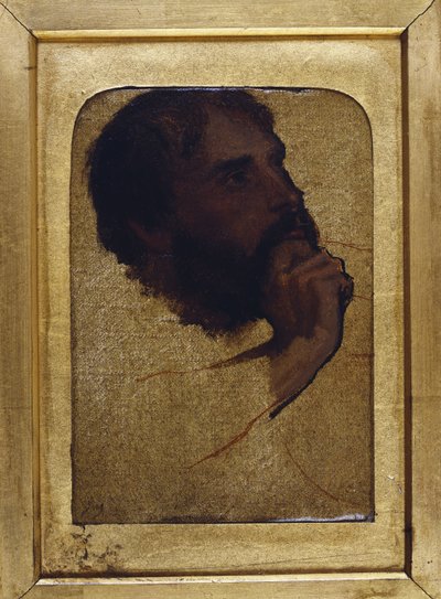 Studie eines alten Mannes Kopf für "Jesus unter den Doktoren" von Jean Auguste Dominique Ingres
