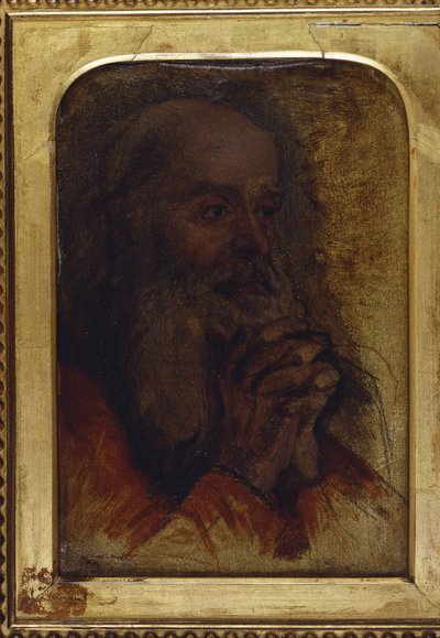 Studie eines alten Mannes Kopf für "Jesus unter den Doktoren" von Jean Auguste Dominique Ingres