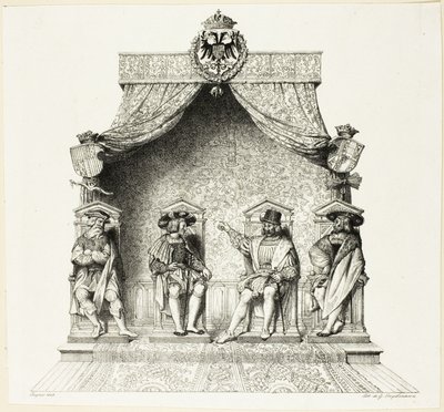 Die vier Magistrate von Besançon von Jean Auguste Dominique Ingres